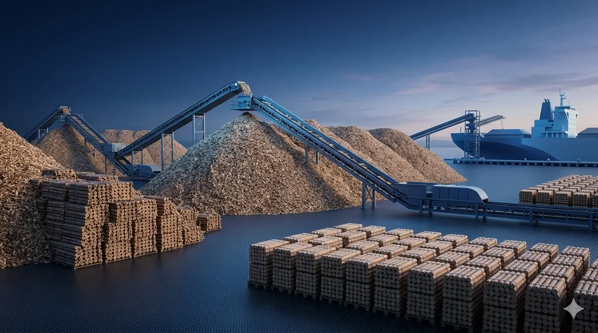 Wood chips export