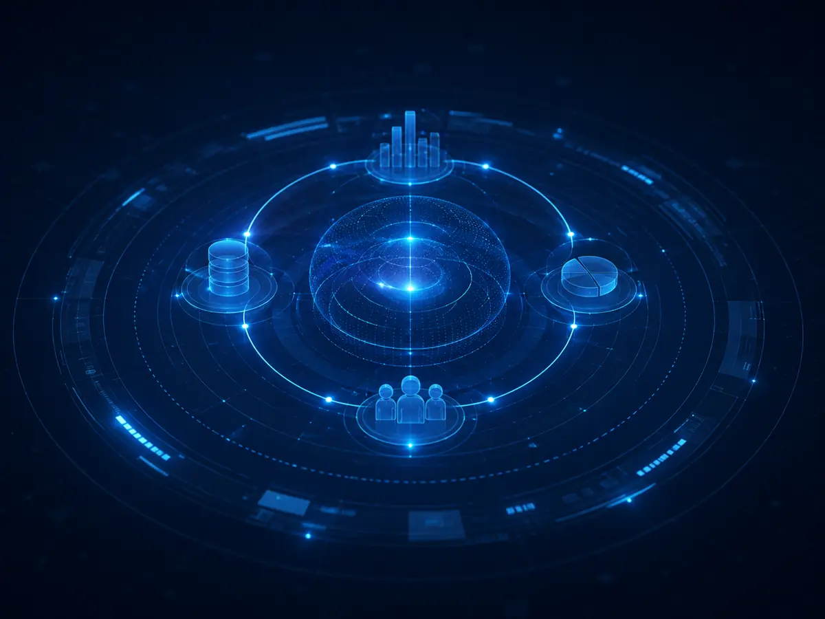 Business vision illustration